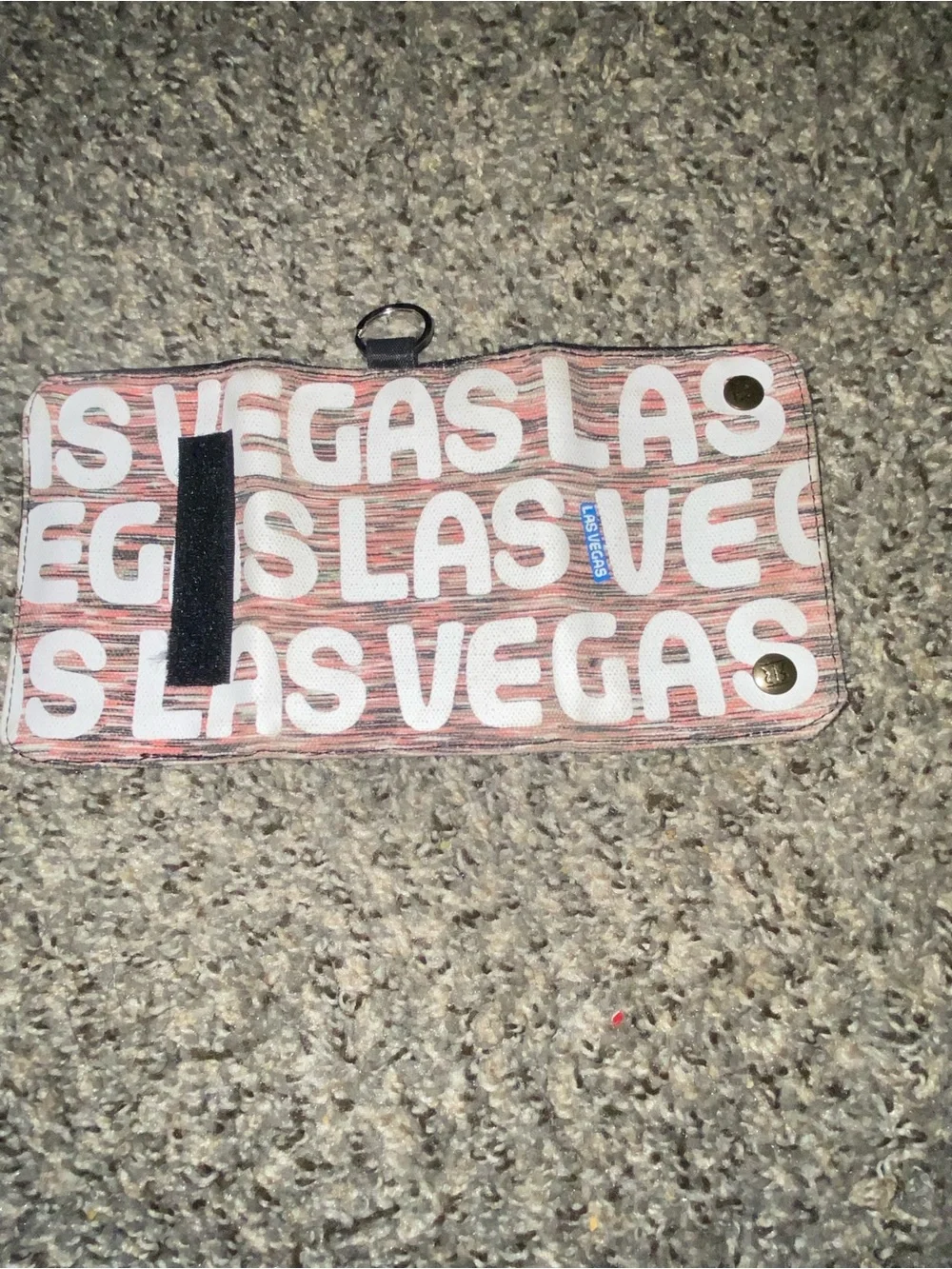 Heathers print las vages city theme keychain trifold wallet
